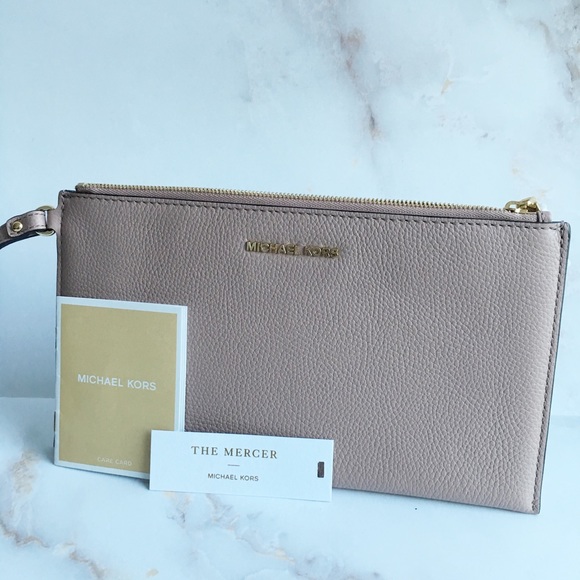 Michael Kors Handbags - Michael Kors Large Wristlet Pebble Leather NWT